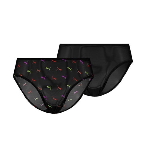 Puma - Women's Printed Mesh 2 Pack Briefs