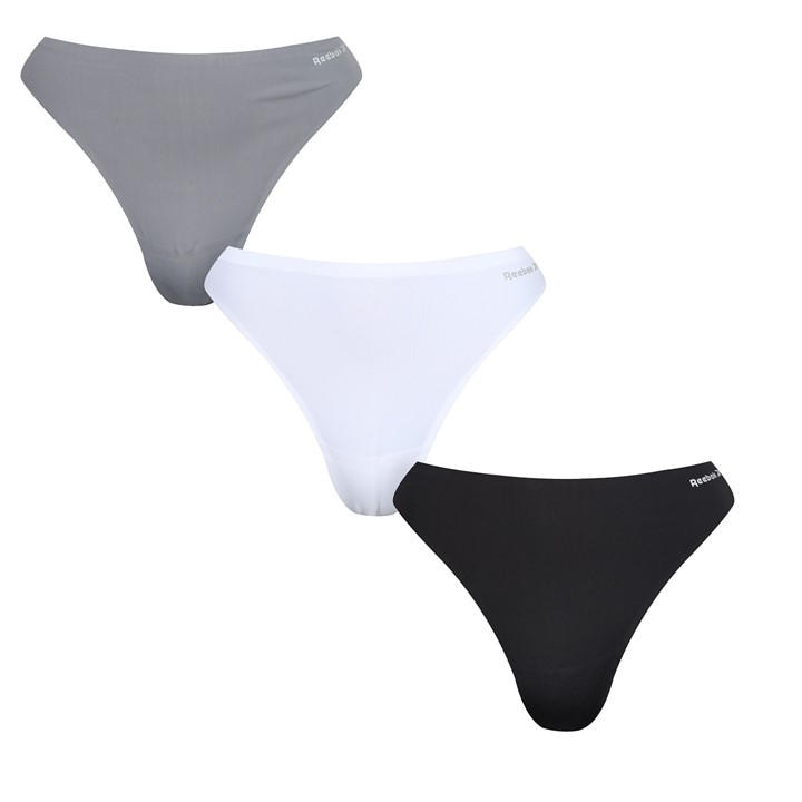 Reebok Women's  3 Pack Thongs Rae in Size 8, Sports Direct