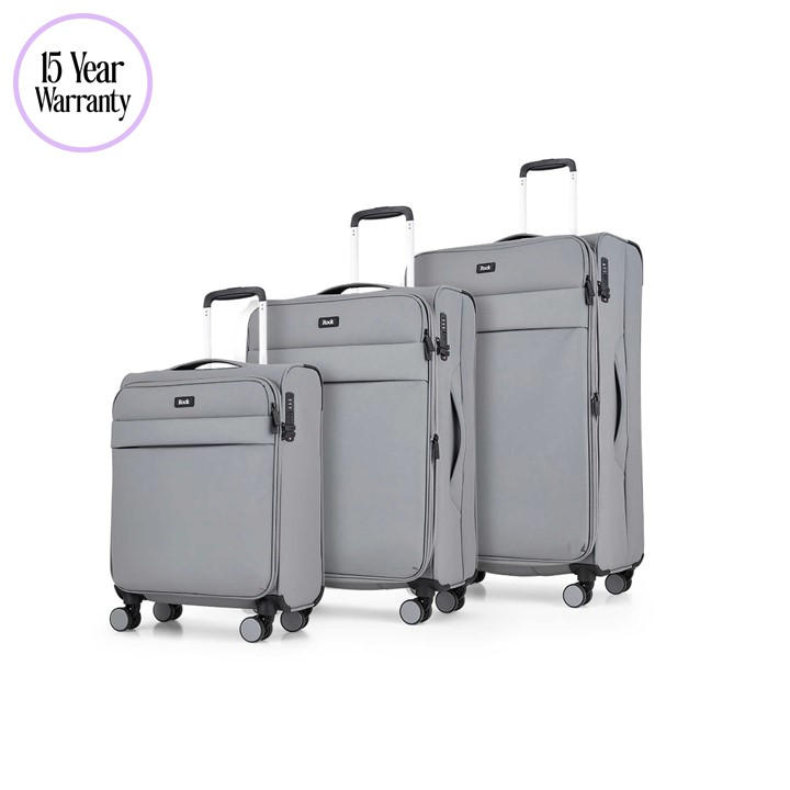 Rock Unisex Grey Harper Suitcase