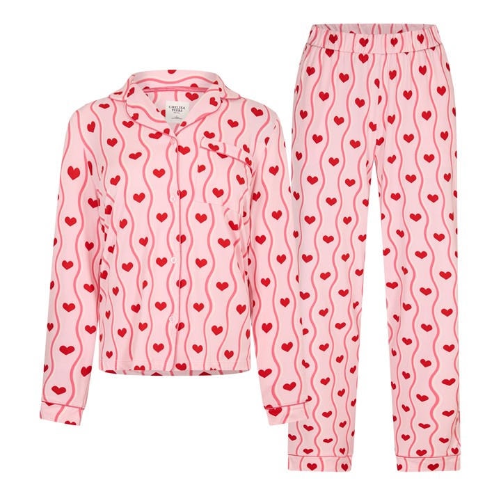 Chelsea  Women's  Button Up Pyjama Set, Football by  Peers in Size 14, Sports Direct