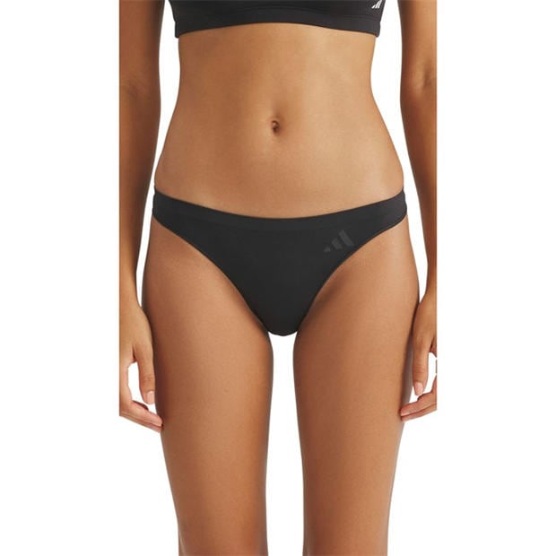 Black - adidas - Low Rise Thong 3Pk