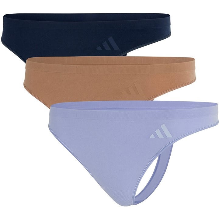 Adidas Women's  Low Rise Thong 3Pk in Size 14, Sports Direct