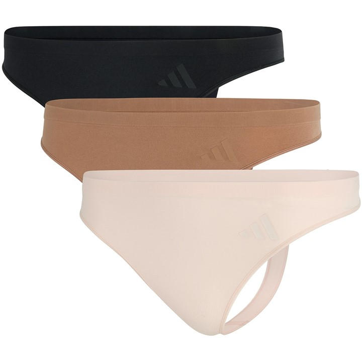 Adidas Women's  Low Rise Thong 3Pk in Size 8, Sports Direct