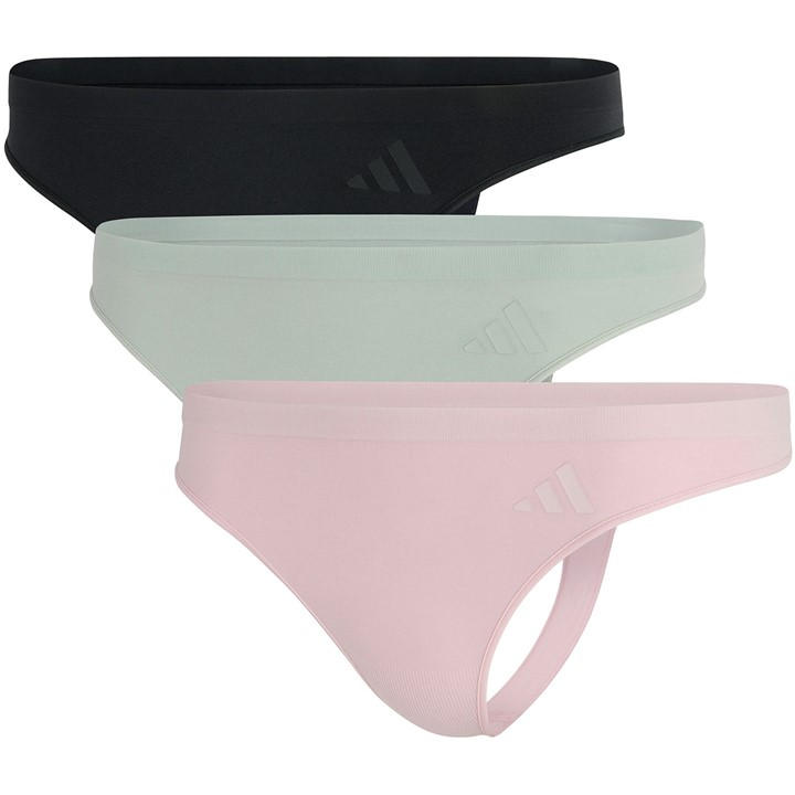 Adidas Women's  Low Rise Thong 3Pk in Size 14, Sports Direct