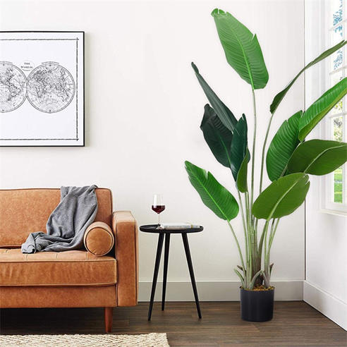 LIFE IDEAS - Artificial Banana Leaf Tree Faux Large Plants