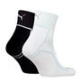 White/Black - Puma - Quarter Running 2 Pack Socks