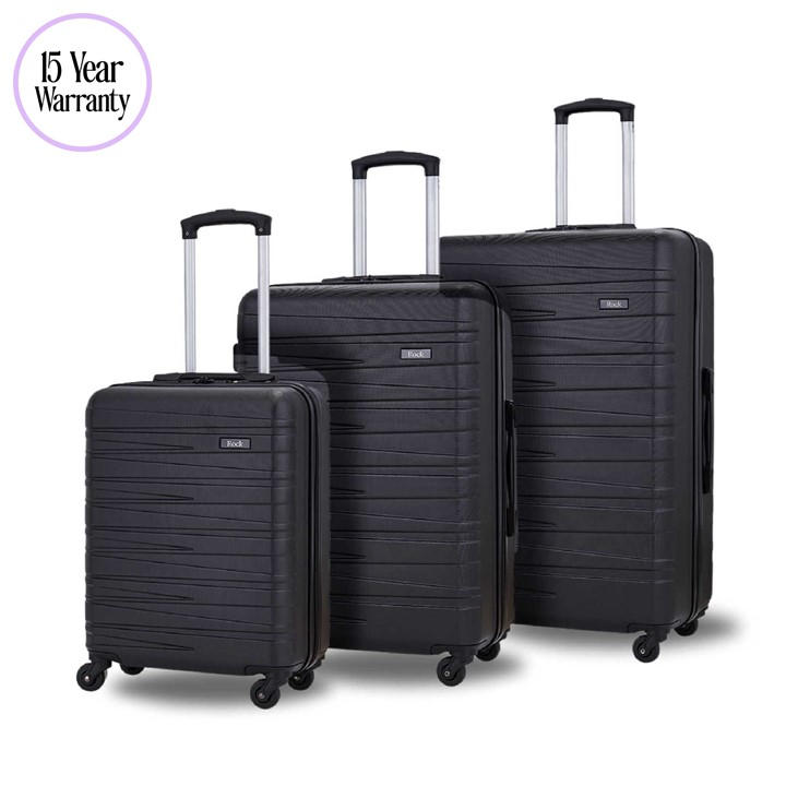 Rock  Black Seattle Suitcase in Size M, Sports Direct