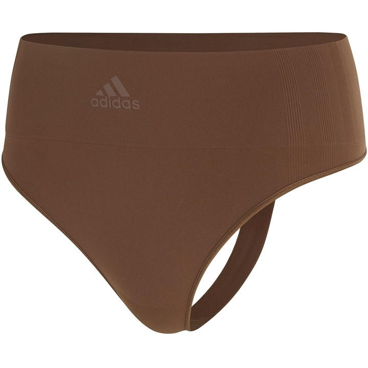 Adidas Women's Brown Seamless Thong in Size 10, Sports Direct