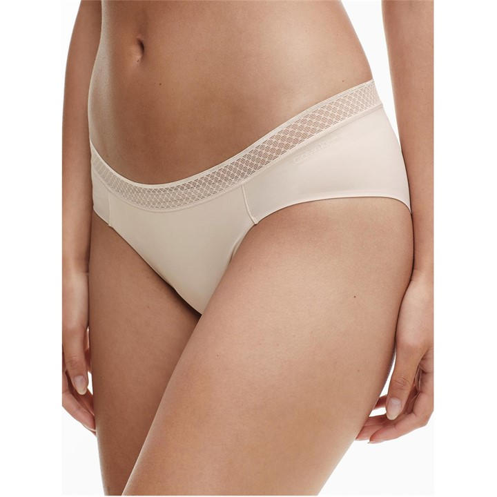 Calvin Klein Women's Beige Bikini Brief in Size 16, Sports Direct
