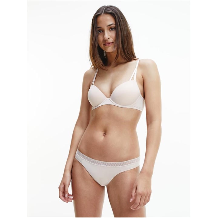 Calvin Klein Women's Beige Lift Demi Bra in Size 32A, Sports Direct