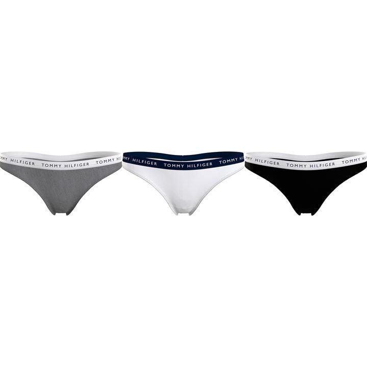 Tommy Hilfiger Women's  Tommy Bodywear 3 Pack Thong Briefs in Size 14, Sports Direct