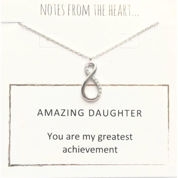 Notes From The Heart Women's Silver Nfth Amazing Daughter Pendant, Sports Direct