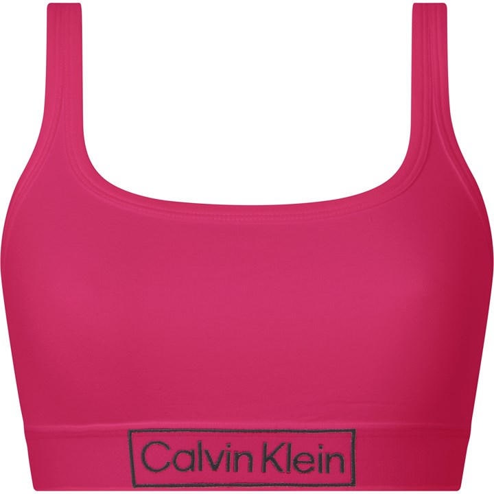 Calvin Klein Women's Pink Unlined Bralette in Size 8, Sports Direct
