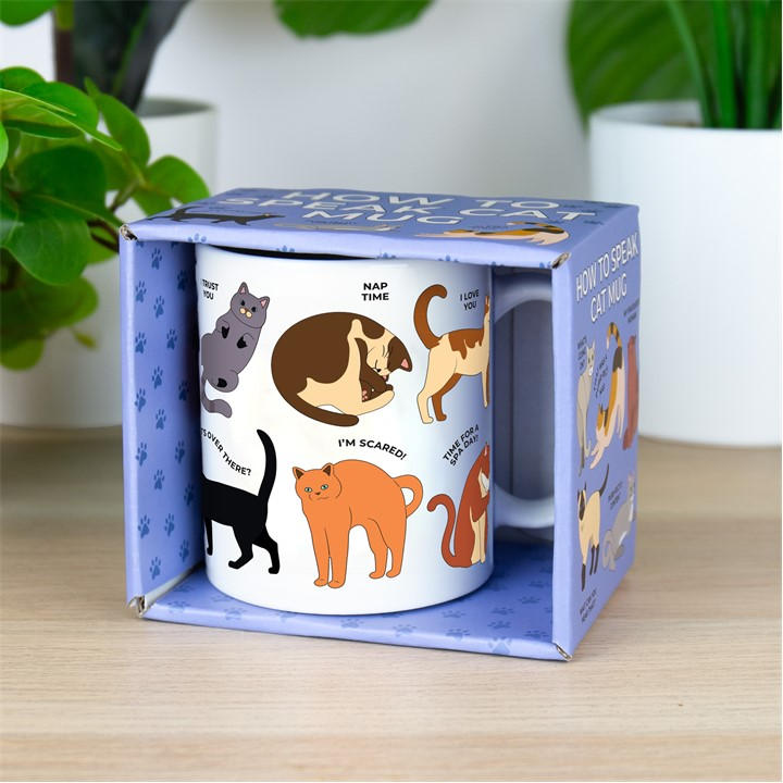 Gift Republic  Blue How To Speak Cat Mug in Size S, Sports Direct