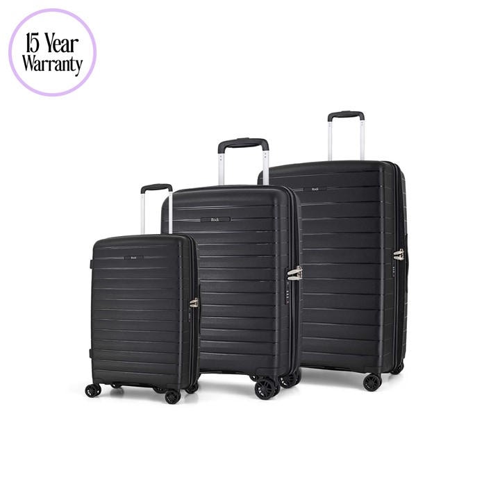 Rock  Black Palma Suitcase in Size M, Sports Direct