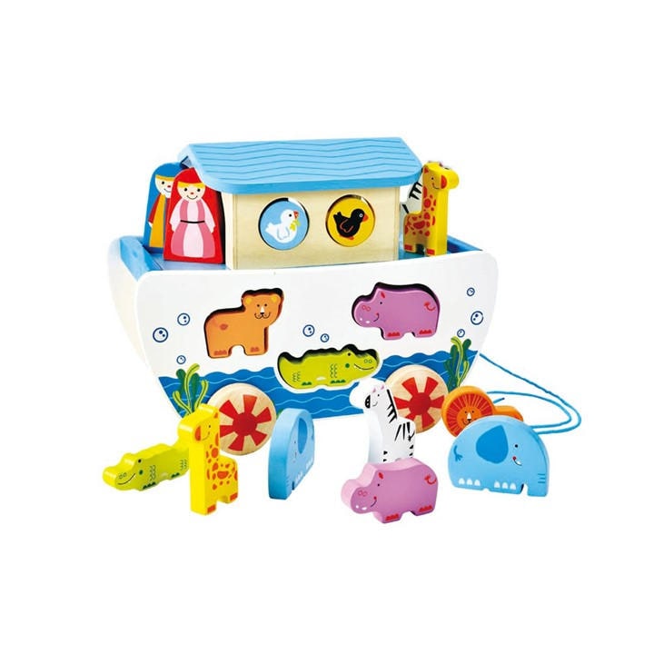 Hape  Kids  Pull Along Noahs Ark, Sports Direct