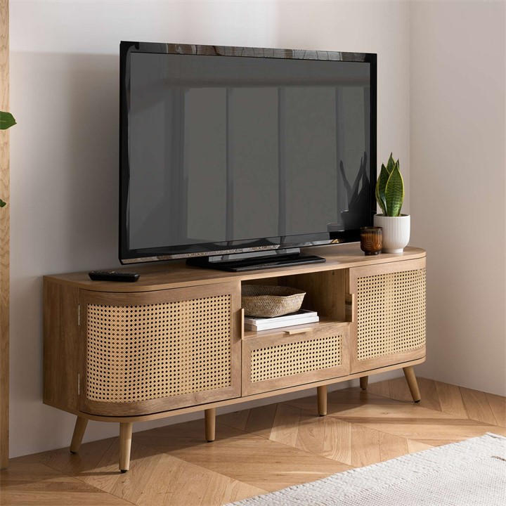 Birlea  Brown Noah 2 Door 1 Drawer Tv Unit, Sports Direct