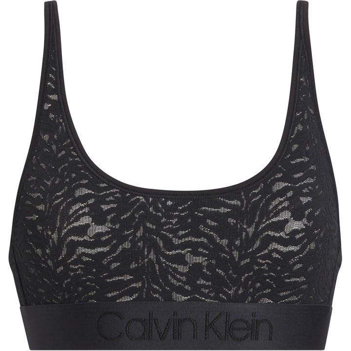 Calvin Klein Women's Black Intrinsic Bralette in Size 8, Sports Direct