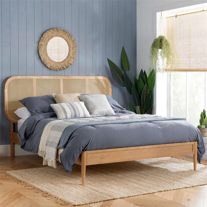 Birlea  Brown Elina Rattan Bed in Size King, Sports Direct