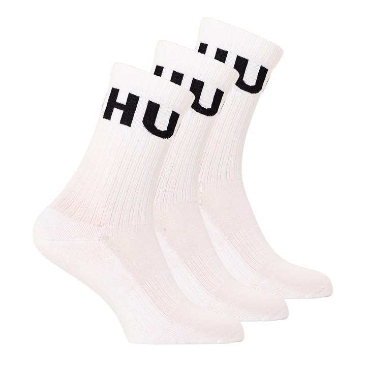 Hugo Men's White Qs Iconic Cc Trainer Ankle Socks in Size 7 - 11, Sports Direct