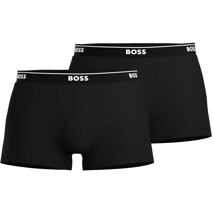 Boss Men's Black Bodywear 2 Pack Logo Waistband Boxers in Size M, Sports Direct