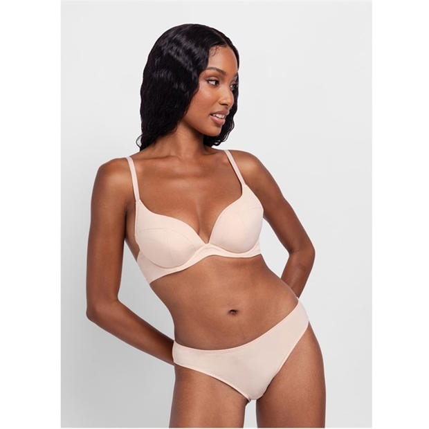 Black/Nude - Dorina - Angie Push-Up Plunge 2 Pack Bra