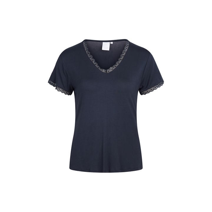 Ccdk Women's Blue Short Sleeve Pyjama Top in Size 8, Sports Direct