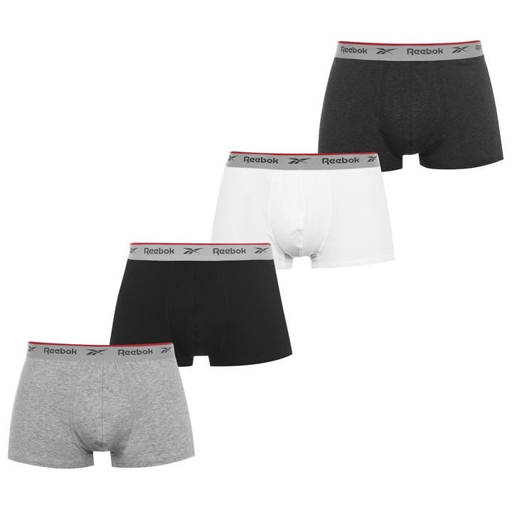 Reebok Men'  4 Pack Trunks in Size S, Sports Direct
