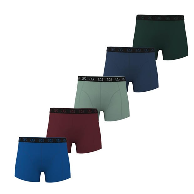Bright / Black - Giorgio - Mens Essential 5-Pack Trunks