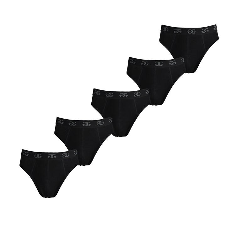 Giorgio Men' Black Essential 5-Pack Briefs in Size S, Sports Direct