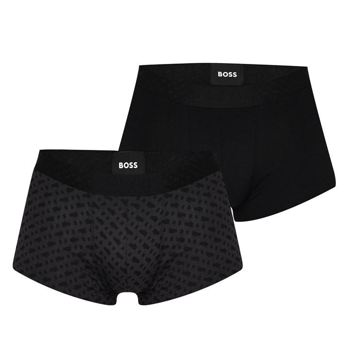 Boss Men's Black Soft Fabric Logo Detail Trunks in Size 2XL, Sports Direct