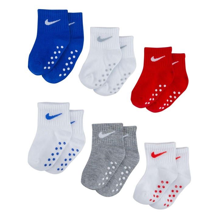 Nike  Kids Blue Quarter Socks in Size 6-12 M, Sports Direct