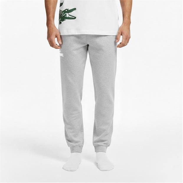 Grey MTG - Lacoste - Men's Small CrocJog Sn64 Cotton Pyjama Trousers