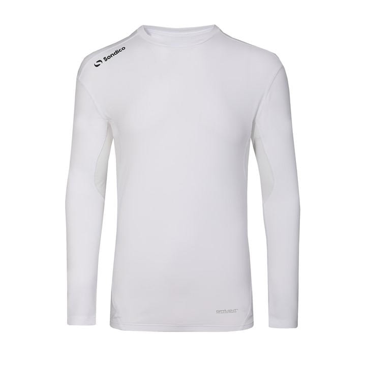 Sondico Men's White Core Base Long Sleeve in Size XS, Sports Direct