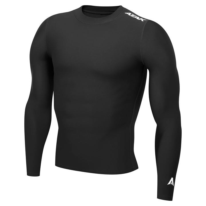 Atak Sports Men's Black Atak Compression Long Sleeve Top Senior in Size XL, Sports Direct