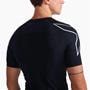Black/Silver - 2XU - Core Compression Mens Base Layer Short Sleeve Top