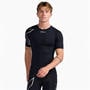 Black/Silver - 2XU - Core Compression Mens Base Layer Short Sleeve Top