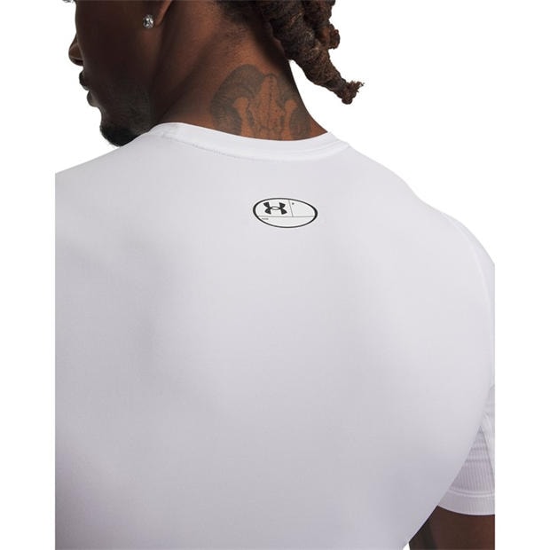 White - Under Armour - HeatGear® Short Sleeve Mens