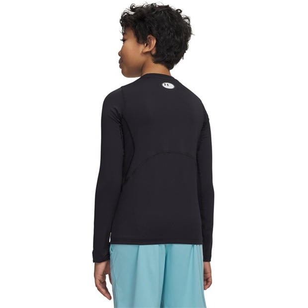 Black - Under Armour - HeatGear® Long Sleeve Boys