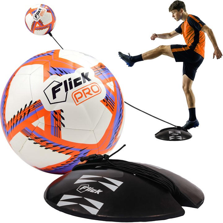 Football Flick  Orange Pro Return Ball in Size S, Sports Direct