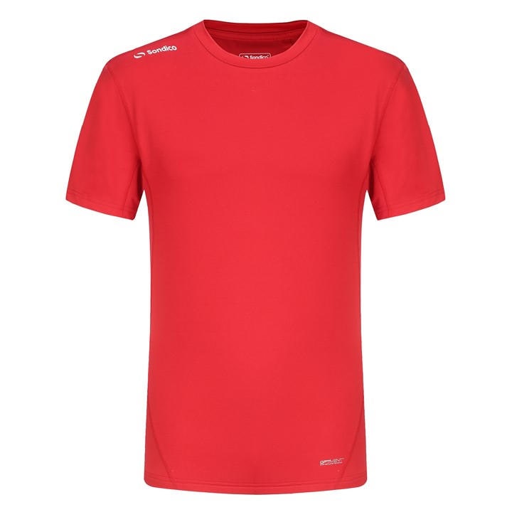 Sondico Men's Red Core Base Short Sleeves in Size M, Sports Direct