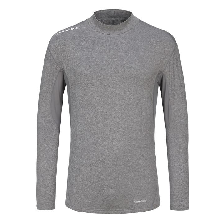 Sondico Men's Grey Base Mock Neck in Size M, Sports Direct