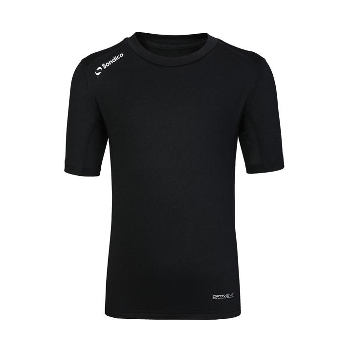 Sondico Boys Black Core Baselayer Ss  in Size 13 Years, Sports Direct