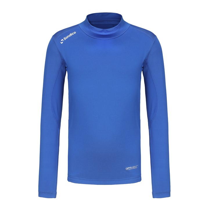 Sondico Boys Blue Mock Neck Baselayer  in Size 13 Years, Sports Direct