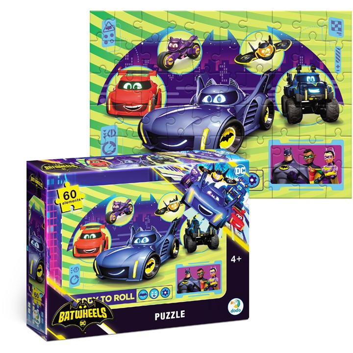 Dodo  Kids  Puzzle Wheels Just Want To Have Fun 60 Pcs, Sports Direct