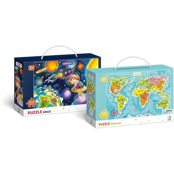 Dodo  Kids  Set Of 2 Map Of The World Space, Sports Direct