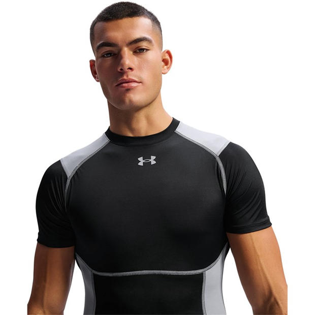 Black/Steel - Under Armour - Men's Baselayer Top