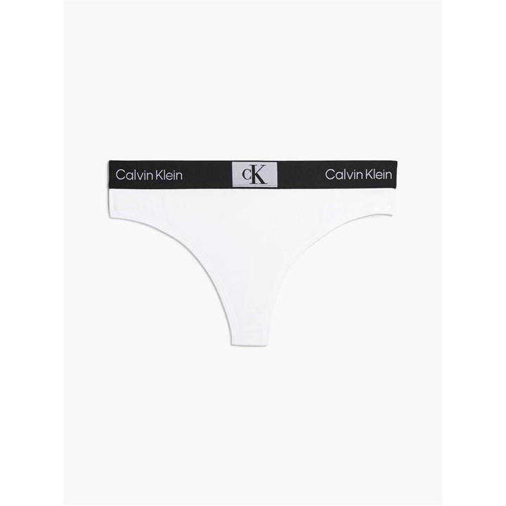 Calvin Klein Women's White High Waist Brazilian Briefs in Size 16, Sports Direct