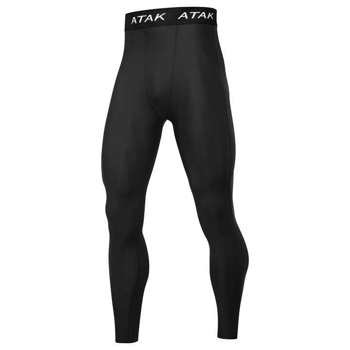 Atak Sports Men' Black Gaelic Compression Tights Senior in Size S, Sports Direct