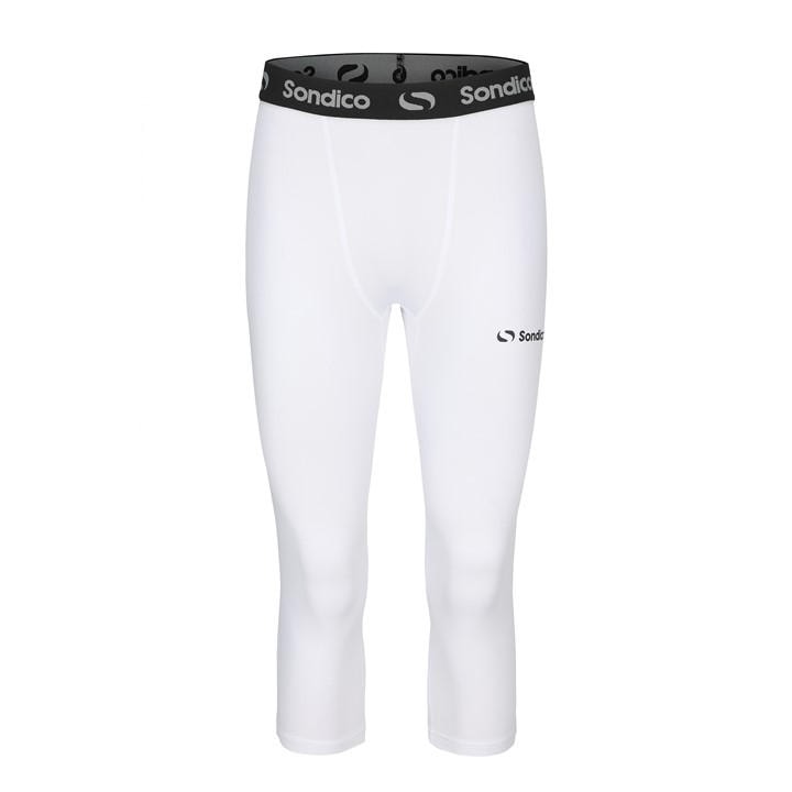 Sondico Men's Core Three Quarter Base Layer Tights - White - S - Image 2